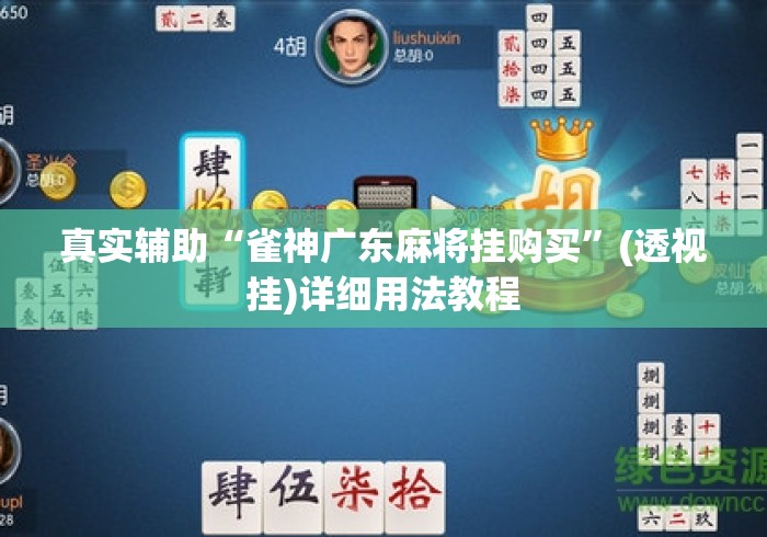 真实辅助“雀神广东麻将挂购买	”(透视挂)详细用法教程