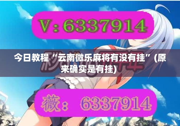 今日教程“云南微乐麻将有没有挂”(原来确实是有挂) 