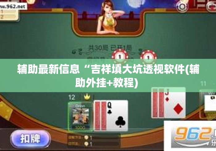 辅助最新信息“吉祥填大坑透视软件(辅助外挂+教程) 