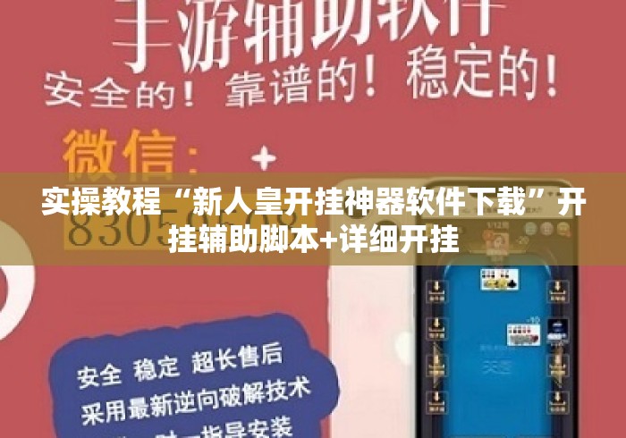实操教程“新人皇开挂神器软件下载	”开挂辅助脚本+详细开挂