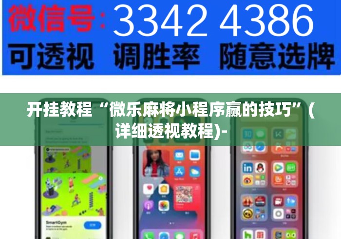 开挂教程“微乐麻将小程序赢的技巧”(详细透视教程)-