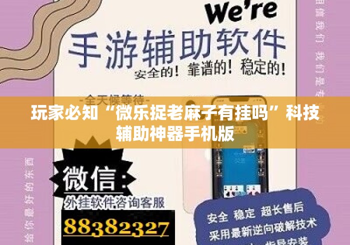 玩家必知“微乐捉老麻子有挂吗	”科技辅助神器手机版
