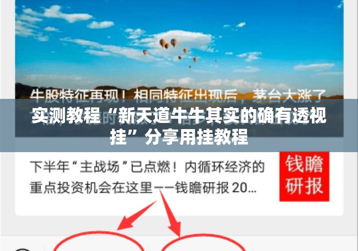 实测教程“新天道牛牛其实的确有透视挂”分享用挂教程