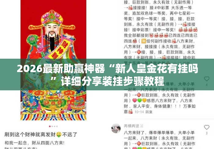 2026最新助赢神器“新人皇金花有挂吗”详细分享装挂步骤教程