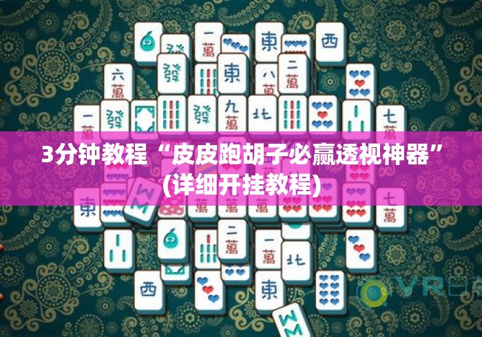 3分钟教程“皮皮跑胡子必赢透视神器	”(详细开挂教程)