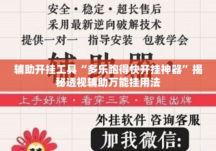 辅助开挂工具“多乐跑得快开挂神器	”揭秘透视辅助万能挂用法