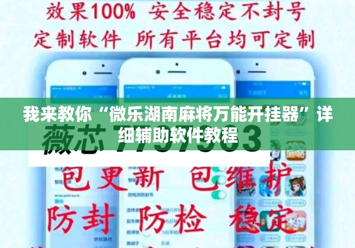 我来教你“微乐湖南麻将万能开挂器”详细辅助软件教程