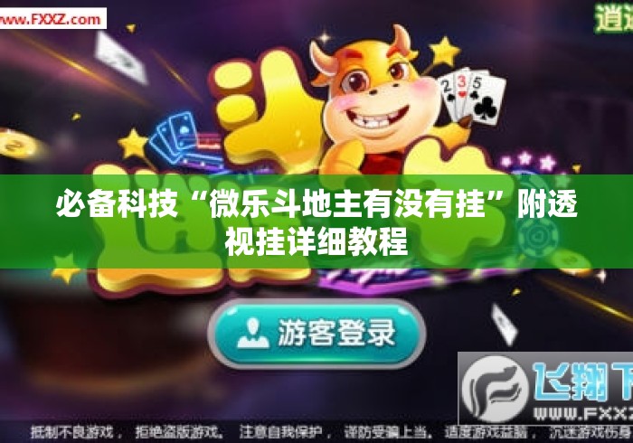 必备科技“微乐斗地主有没有挂”附透视挂详细教程