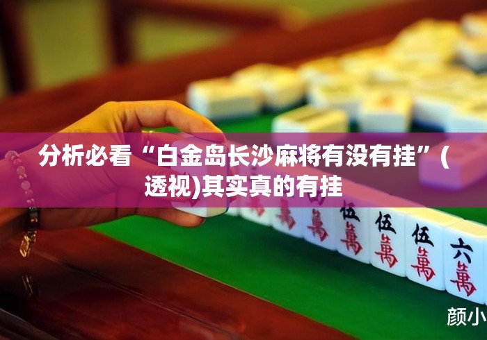 分析必看“白金岛长沙麻将有没有挂”(透视)其实真的有挂