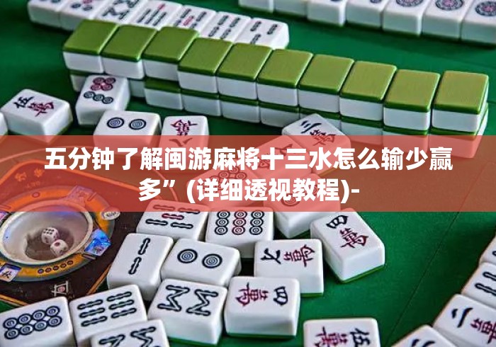 五分钟了解闽游麻将十三水怎么输少赢多	”(详细透视教程)-