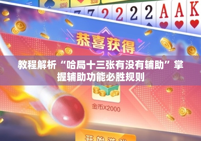 教程解析“哈局十三张有没有辅助	”掌握辅助功能必胜规则