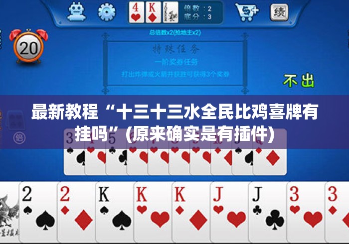 最新教程“十三十三水全民比鸡喜牌有挂吗”(原来确实是有插件)