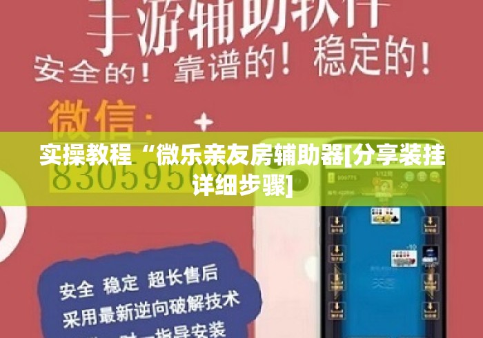 实操教程“微乐亲友房辅助器[分享装挂详细步骤]