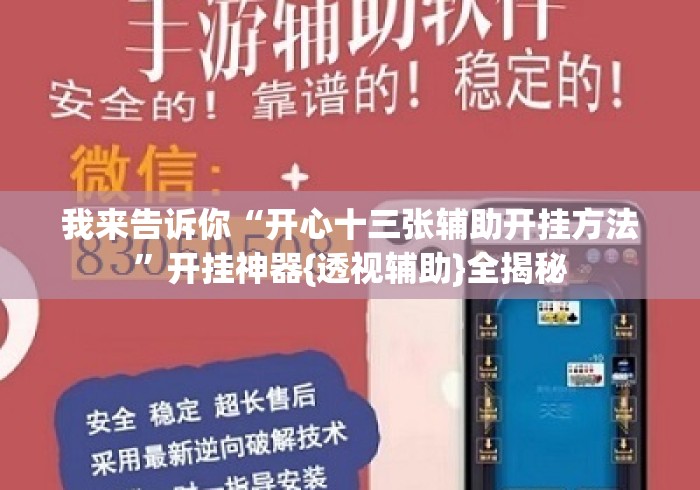 我来告诉你“开心十三张辅助开挂方法	”开挂神器{透视辅助}全揭秘