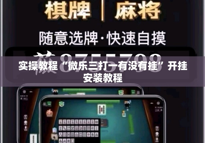 实操教程“微乐三打一有没有挂”开挂安装教程