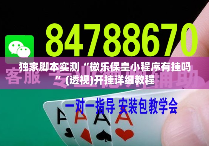 独家脚本实测“微乐保皇小程序有挂吗”(透视)开挂详细教程