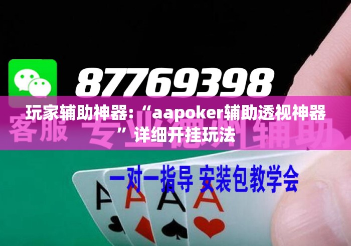 玩家辅助神器:“aapoker辅助透视神器”详细开挂玩法