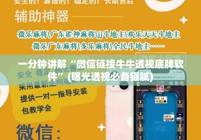 一分钟讲解“微信链接牛牛透视底牌软件”(曝光透视必备猫腻)