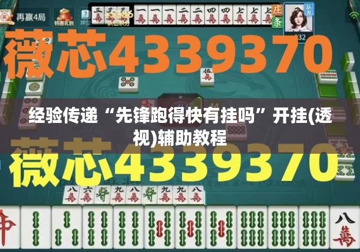 经验传递“先锋跑得快有挂吗”开挂(透视)辅助教程