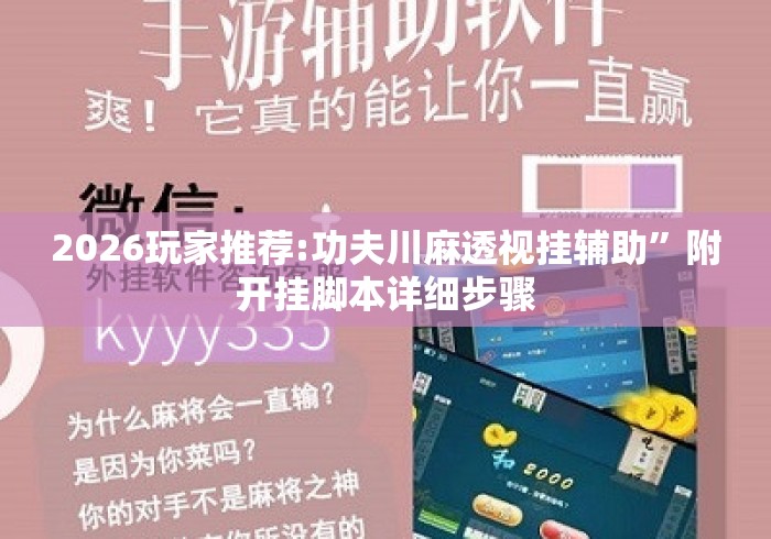 2026玩家推荐:功夫川麻透视挂辅助”附开挂脚本详细步骤