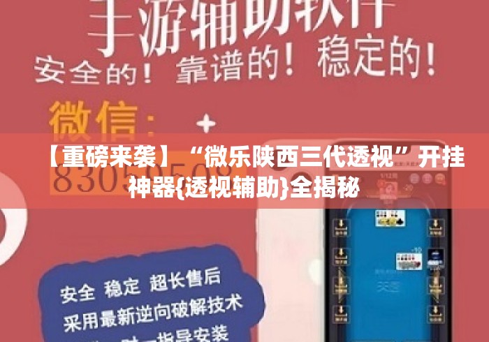 【重磅来袭】“微乐陕西三代透视”开挂神器{透视辅助}全揭秘