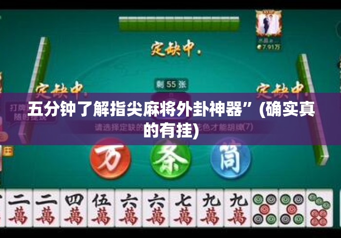 五分钟了解指尖麻将外卦神器”(确实真的有挂)
