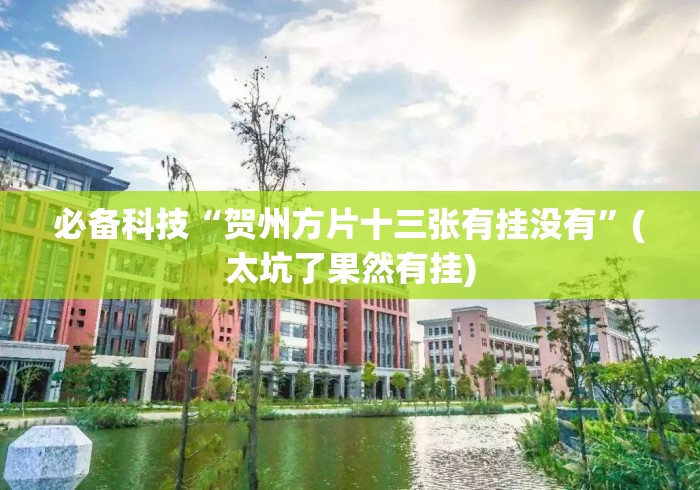 必备科技“贺州方片十三张有挂没有	”(太坑了果然有挂)