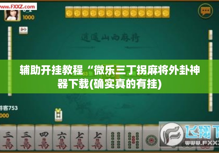 辅助开挂教程“微乐三丁拐麻将外卦神器下载(确实真的有挂)