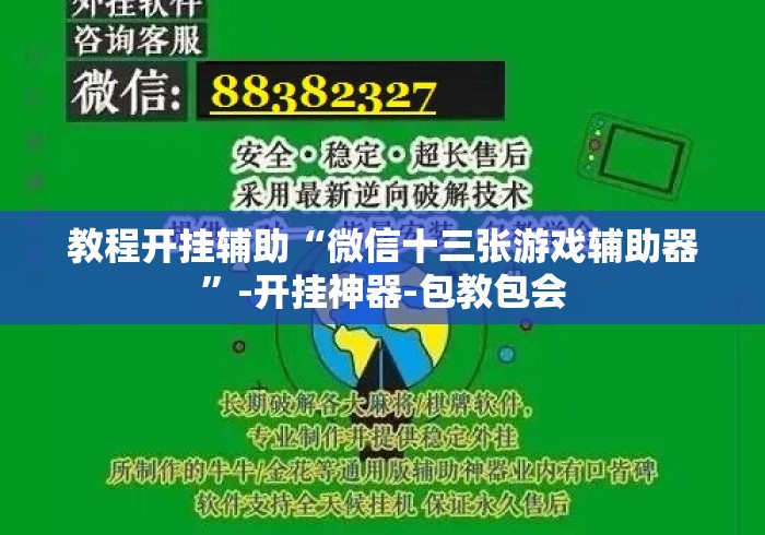 教程开挂辅助“微信十三张游戏辅助器	”-开挂神器-包教包会