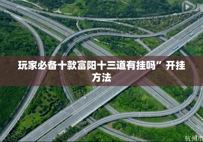 玩家必备十款富阳十三道有挂吗”开挂方法