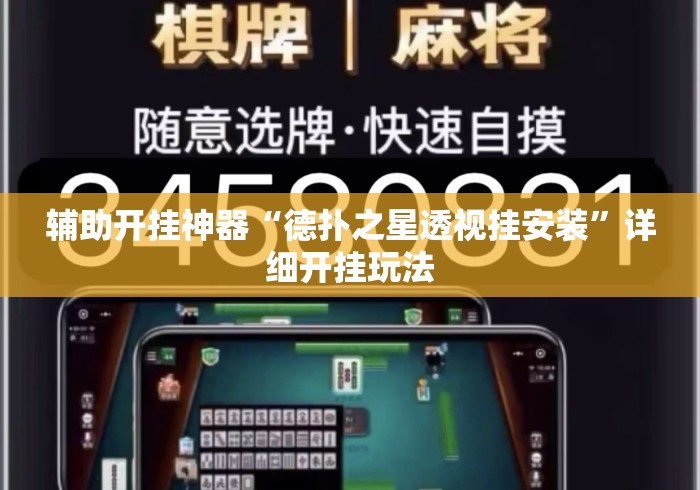 辅助开挂神器“德扑之星透视挂安装”详细开挂玩法