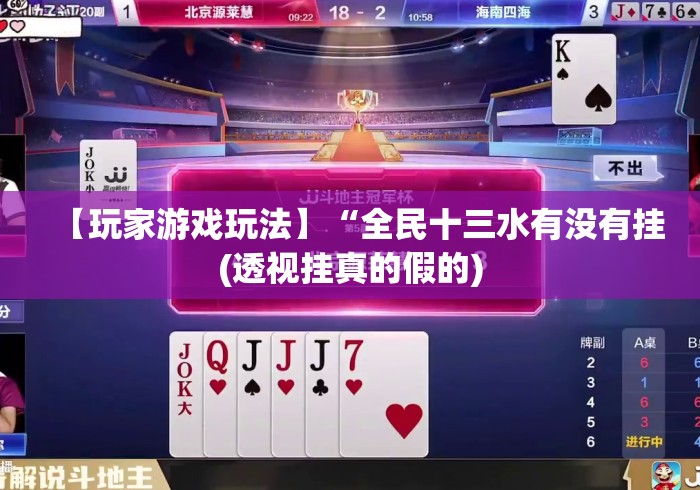 【玩家游戏玩法】“全民十三水有没有挂(透视挂真的假的)