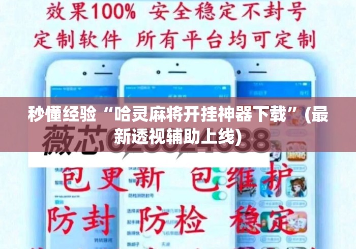 秒懂经验“哈灵麻将开挂神器下载”(最新透视辅助上线)
