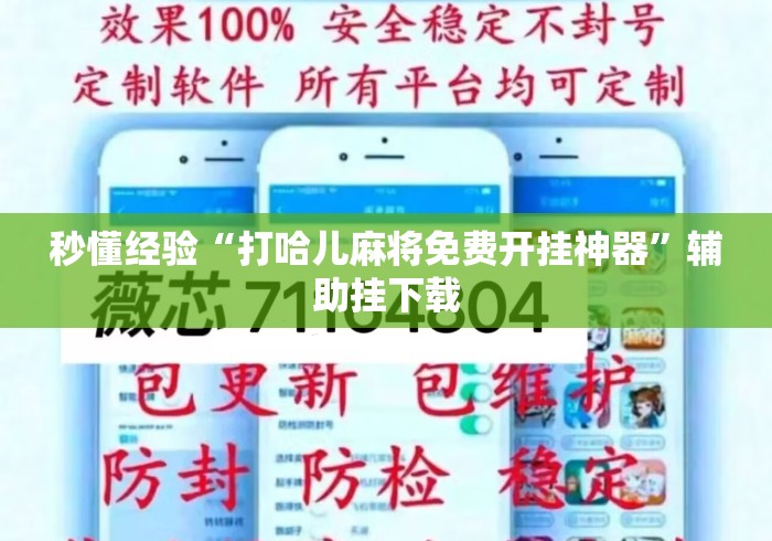 秒懂经验“打哈儿麻将免费开挂神器”辅助挂下载